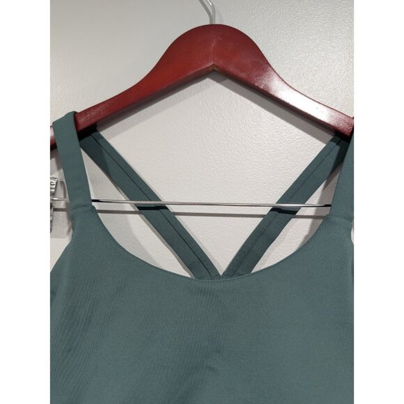 Girlfriend Collective Sports Bra Medium Dark Green Wire Free Running Athletic - Picture 8 of 12